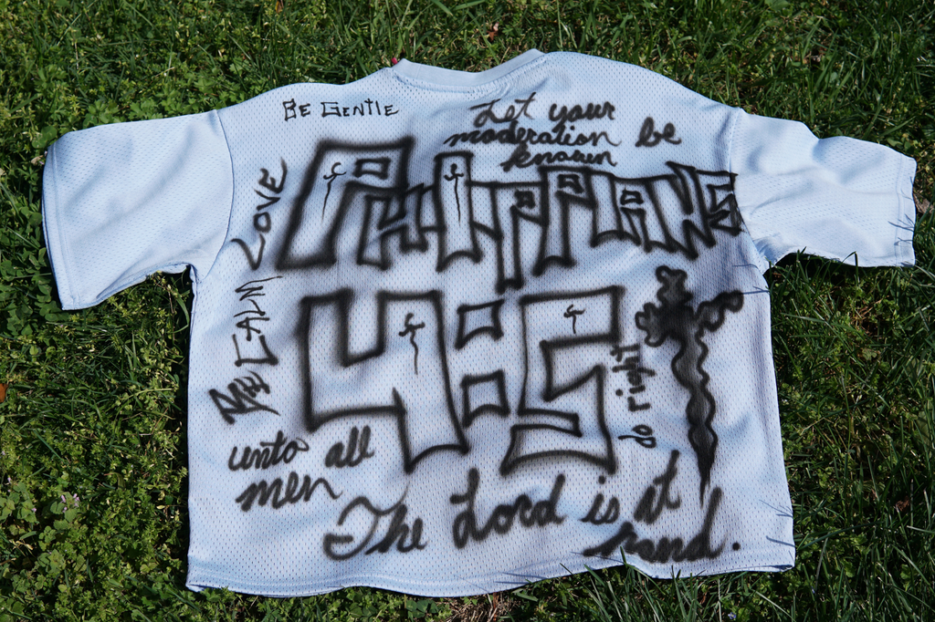 Graffiti Heart Jersey T-Shirt