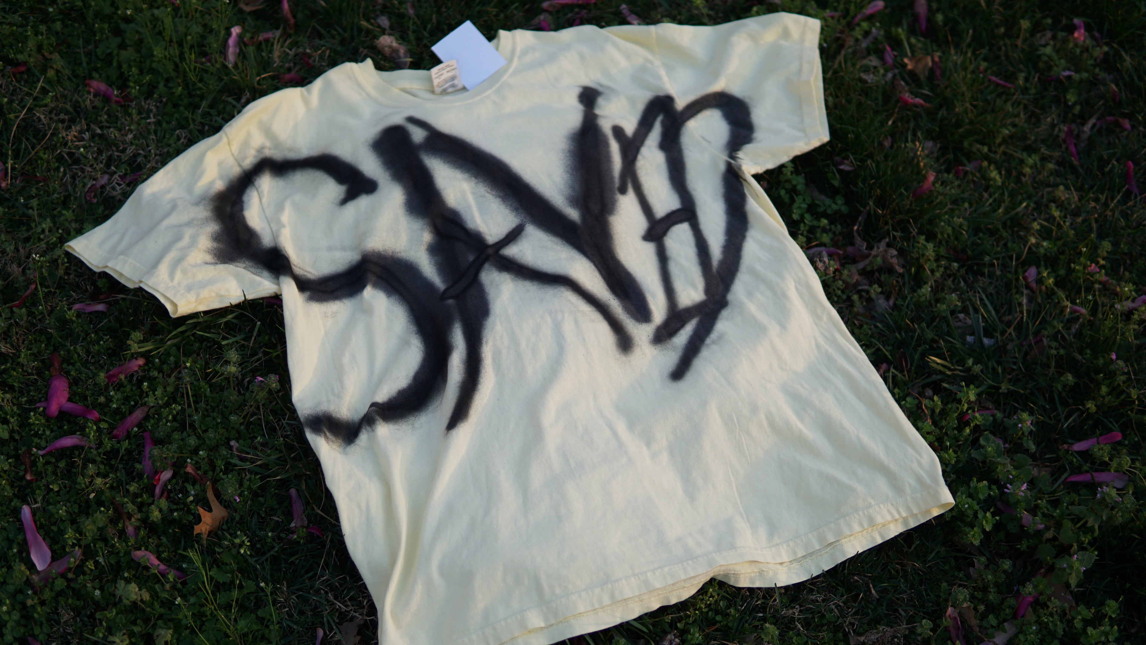 Graffiti Saved Tee |  Yellow
