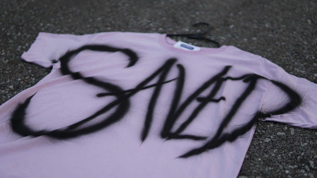 Graffiti Saved Tee | Lavender