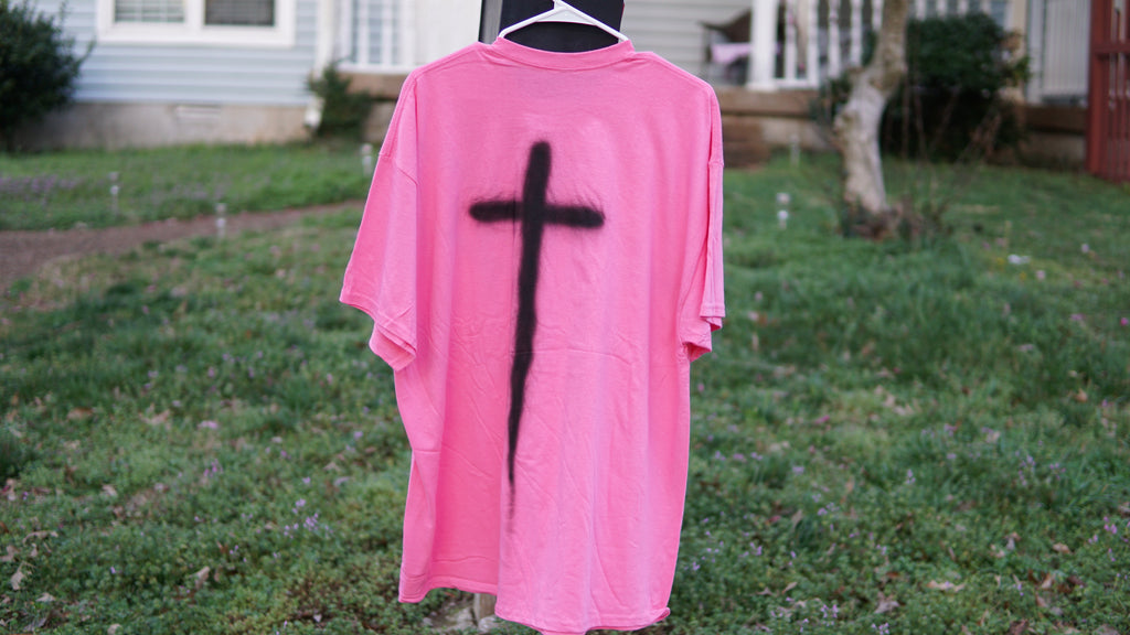 Graffiti Saved Tee |  Pink