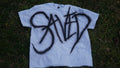 Graffiti Saved Tee |  Light Blue