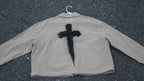 Vintage Style "SAVED" Cropped Denim Jacket | One-of-a-Kind