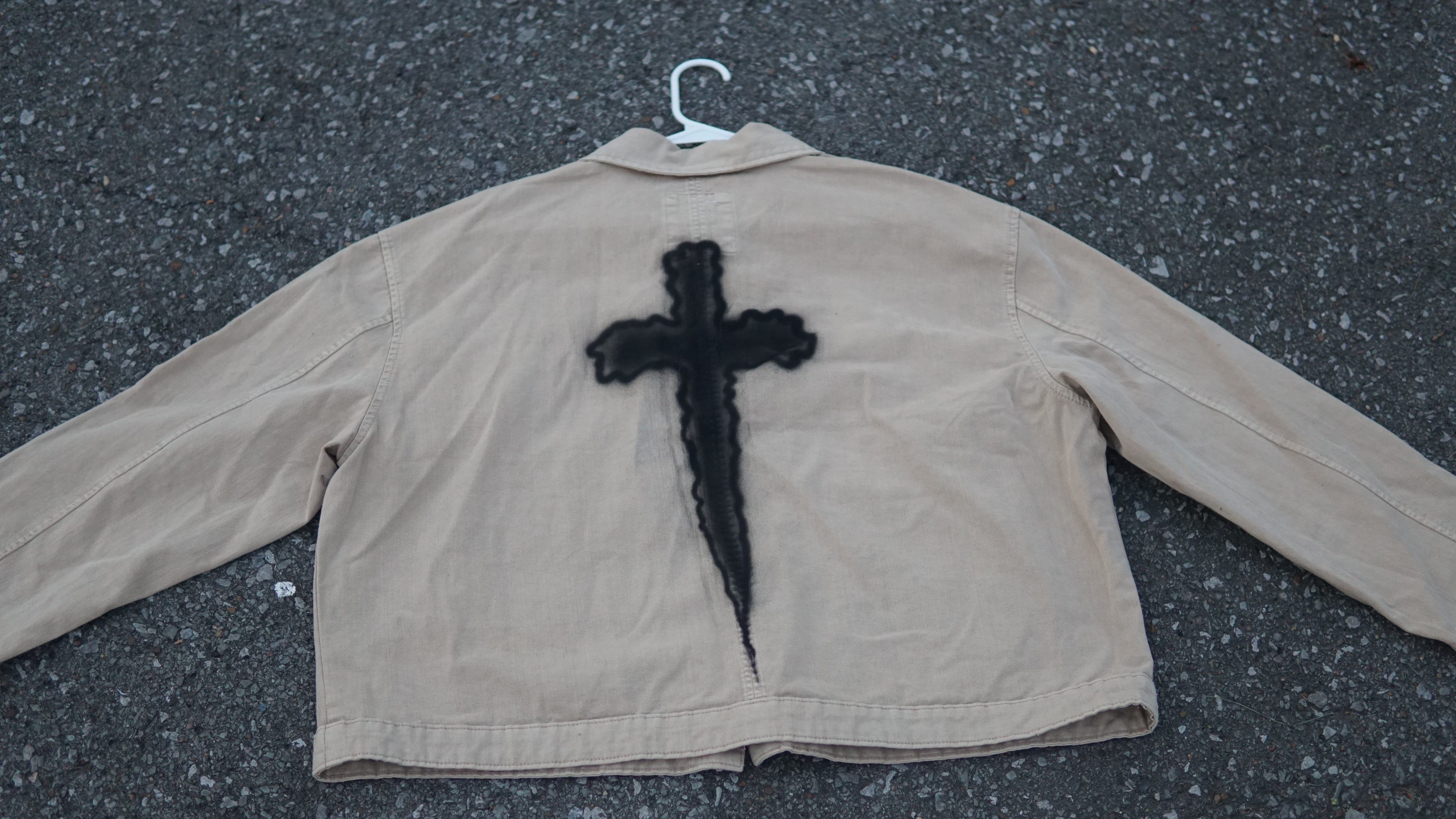 Vintage Style "SAVED" Cropped Denim Jacket | One-of-a-Kind