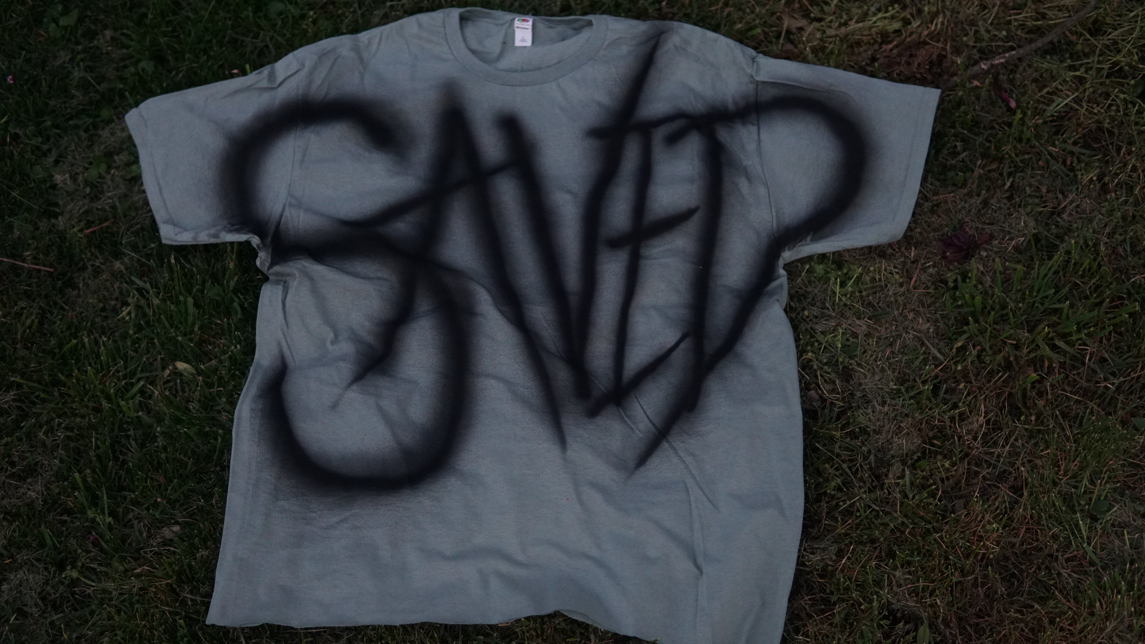 Graffiti Saved Tee |  Sage