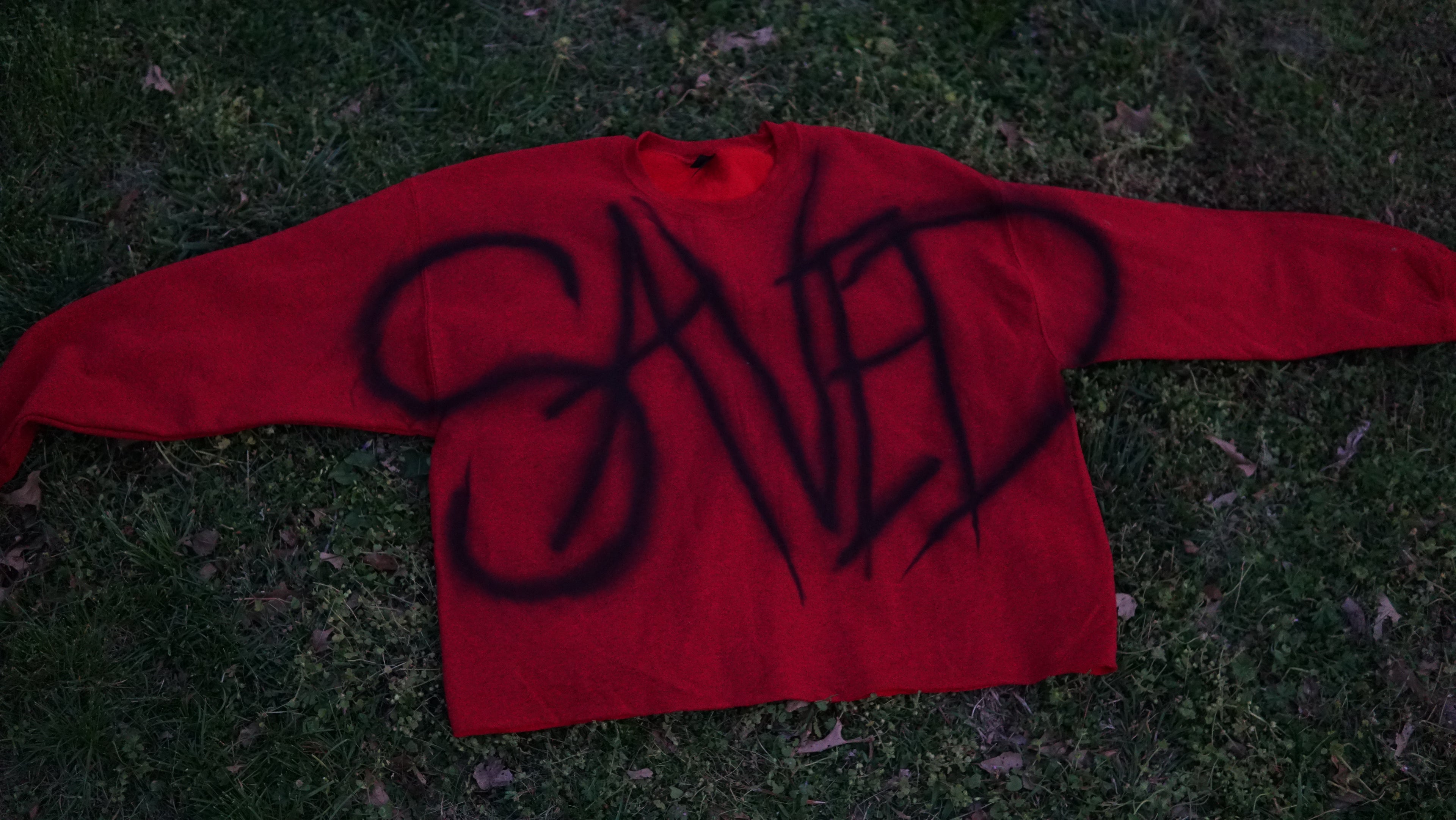 Graffiti Saved Long Sleeves | Red