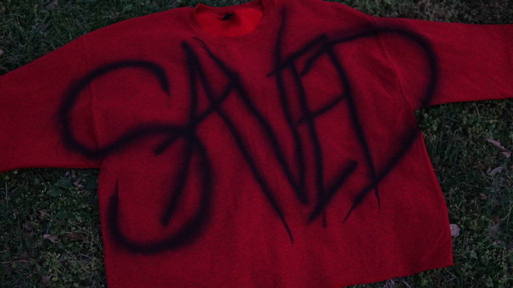 Graffiti Saved Long Sleeves | Red