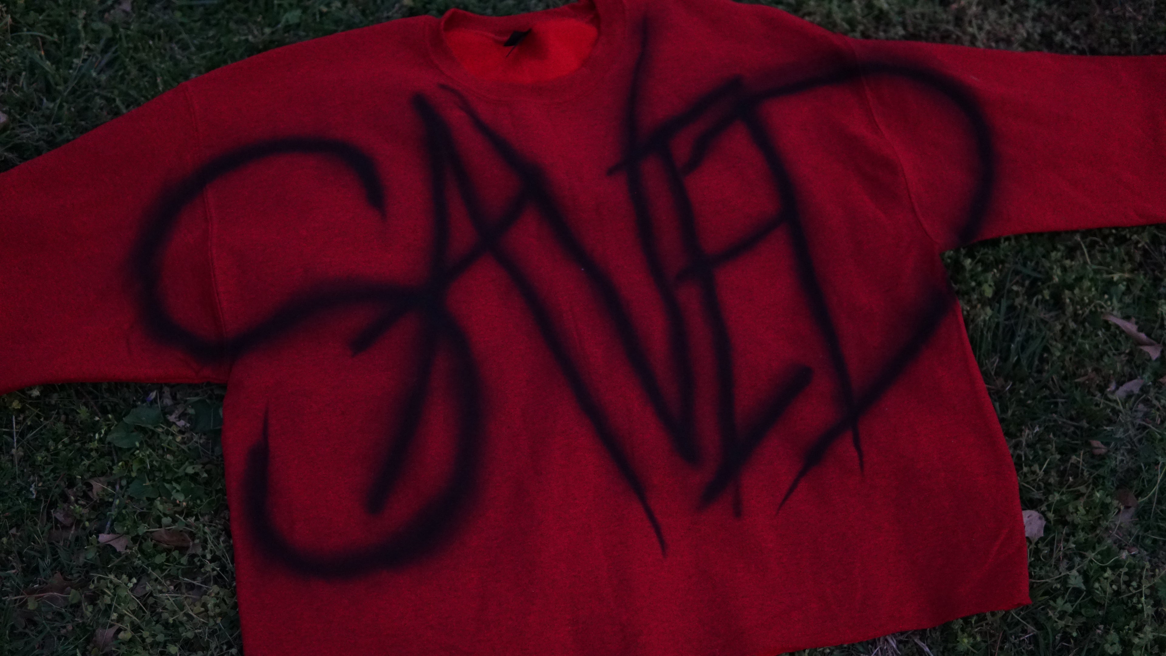 Graffiti Saved Long Sleeves | Red